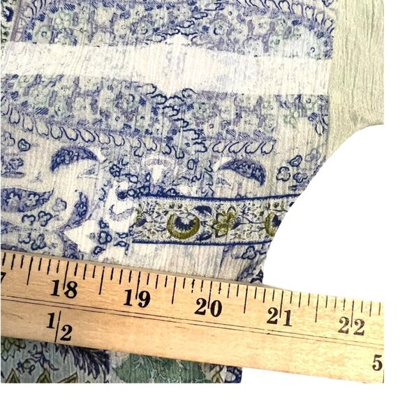 J Jill Boho Flowy Feminine Cottage Artsy Tunic Peasant Festival Blouse M Petite - Picture 6 of 9